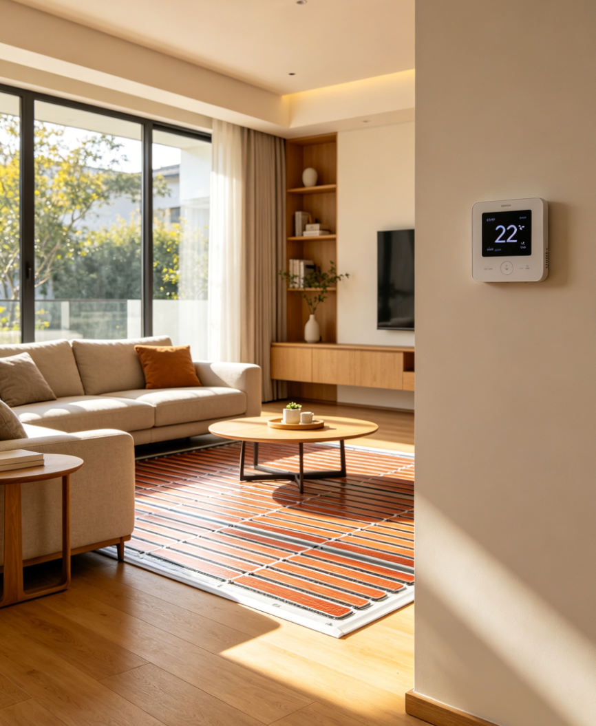 霍邱县智能分区家用电地暖系统